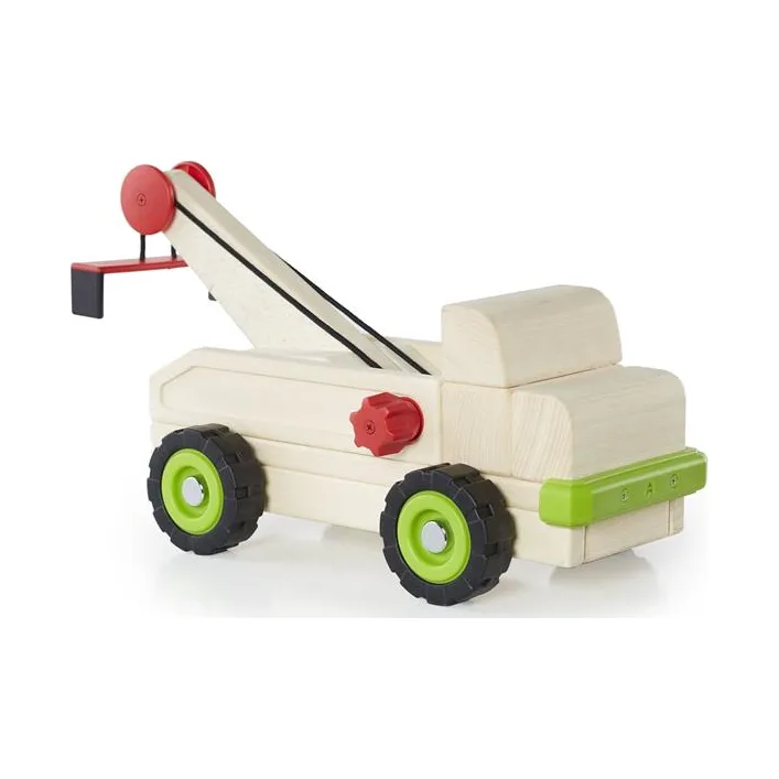 Велика машинка Guidecraft Block Science Trucks Евакуатор дерев'яний 37 см (G7532)