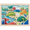 Пазл Hape Динозавры с раскраской (E1641)