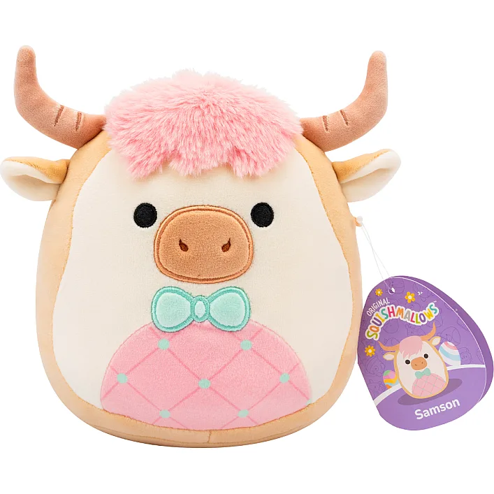 М'яка іграшка SQUISHMALLOWS - КОРІВКА САМСОН (19 cm)