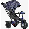 Велосипед 3-х цв. 8066 / 208-23 BestTrike "Perfetto" (1) поворотное сиденье, колеса резиновые надувные, корзина, фара музыкальная, USB, Bluetooth, в коробке