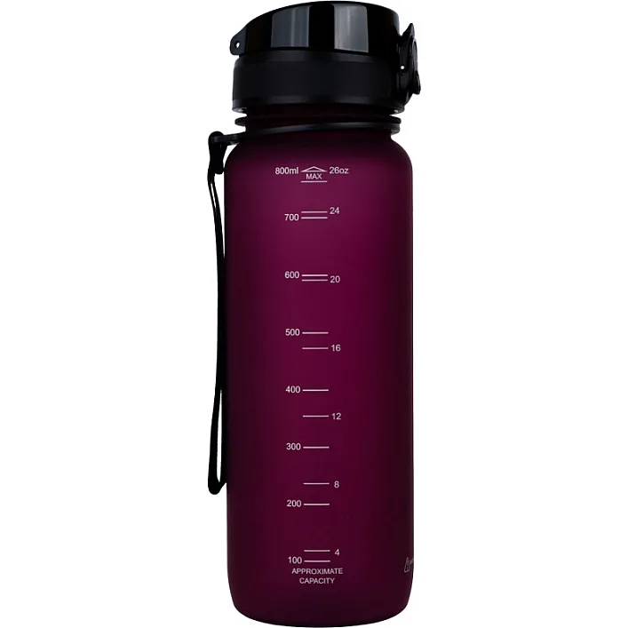 Бутылка для воды UZSPACE 3053(Burgundy) 800 мл, бордовая