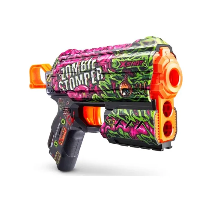 Скорострельный бластер X-Shot Skins Flux Zombie Stomper 8 патронов (36516A)
