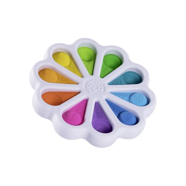 Игрушка-антистресс Fat Brain Toys dimpl digits Цветные лепестки (F275EN)