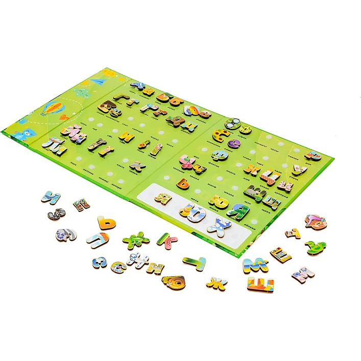 Алфавит на липучках Puz-26919 р.30*22*2см PuzzleOk (Дер2687)