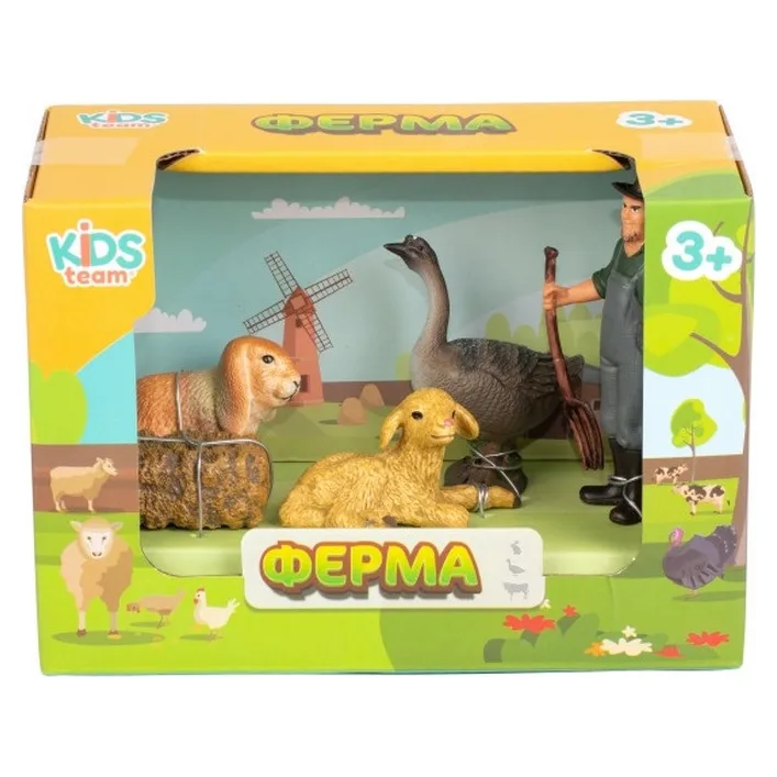 Детский игрушечный набор "Ферма" Q9899-T7_4 гусь, овца, кролик