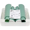 Детский табурет 0884TXK, бело-зеленый, до 75 кг 32 х 32 х 28 см