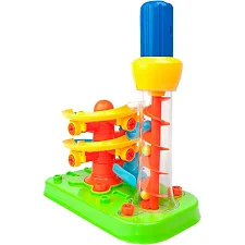 Набор для сборки Edu-Toys Горка-спираль с инструментами 55 деталей (JS022)
