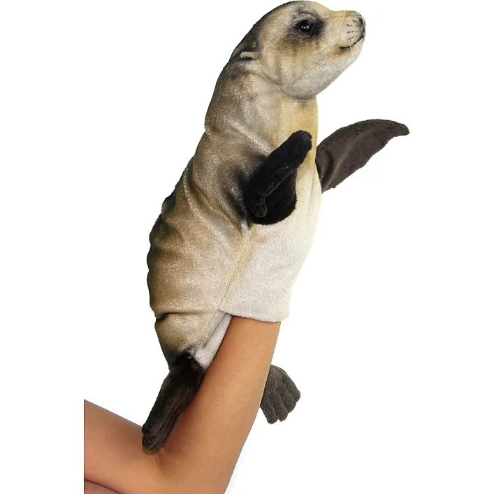Мягкая игрушка на руку Тюлень маленький, серия Puppet, 35 см. длина, Hansa (80330)