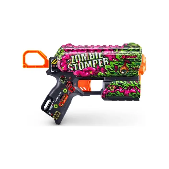 Скорострельный бластер X-Shot Skins Flux Zombie Stomper 8 патронов (36516A)