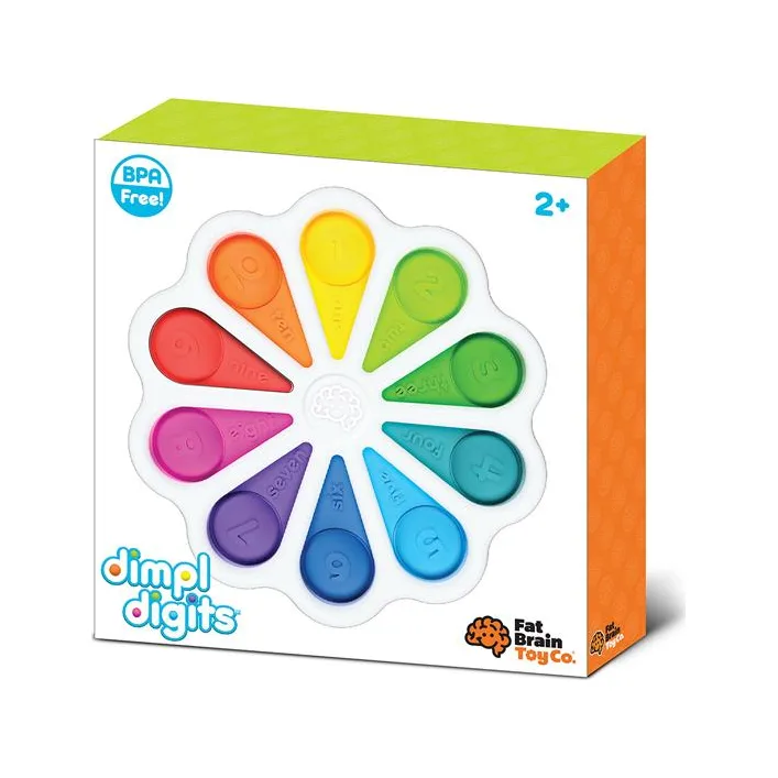 Игрушка-антистресс Fat Brain Toys dimpl digits Цветные лепестки (F275EN)