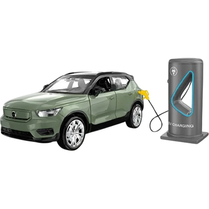 Машина металлическая "АВТОПРОМ" 68703 1:32 Volvo XC40 Recharge, батарейка, свет, звук, открывающаяся дверь, капот, багажник в кор.20*9*9см (Маш5643)