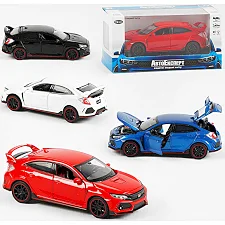 Машина металлопластик LF - 85358 (72) "Авто Експерт", 4 цвета, 1:32, свет, звук, инерция, открываются двери, багажник, капот, в коробке