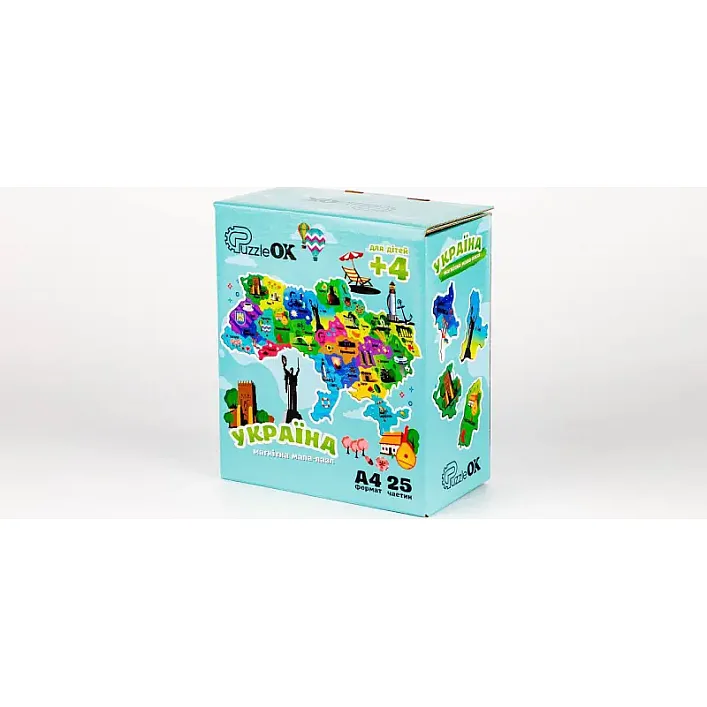 Пазл Карта Украины на магните PuzA4-22926 PuzzleOk (Дер9226)