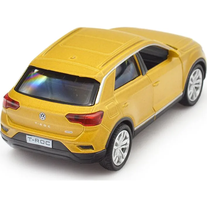 Автомодель - VOLKSWAGEN T-ROC 2017 (золотой) (Маш4896)