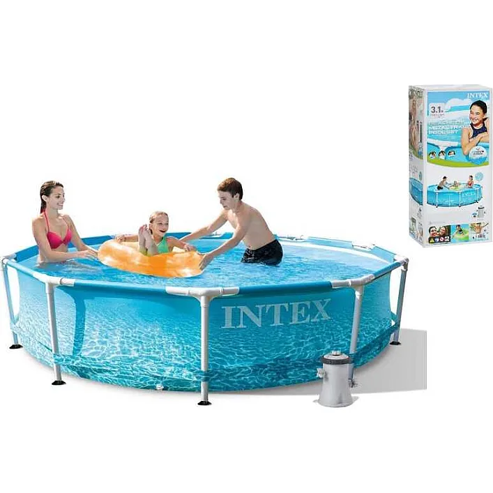 Intex Басейн каркасний 28208 NP (1) круглий, діаметр 305см, висота 76см, насос-фільтр (1 250 л/ч), об'єм 4485л, в коробці