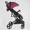 Тележка прогулочная детская "JOY" Comfort L-30201 (1) цвет фиолетовый, рама сталь с алюминием, футкавер, подстаканник, телескопическая ручка