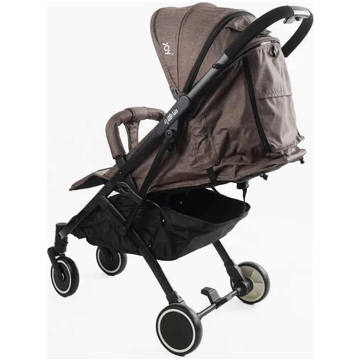 Тележка прогулочная детская "JOY" Vittoria 71055 (1) цвет КОРИЧЕСКИЙ ЛЬН, рама алюминиевая, футкавер, телескопическая ручка