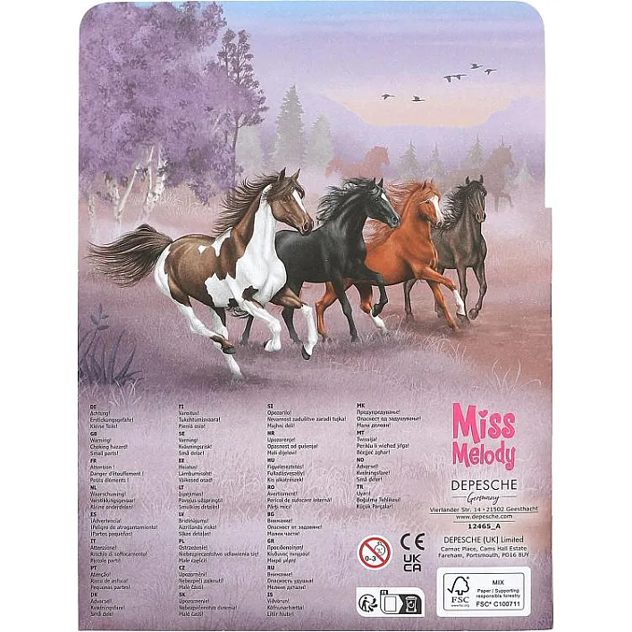 Альбом с мини-наклейками Miss Melody, Depesche (47698)