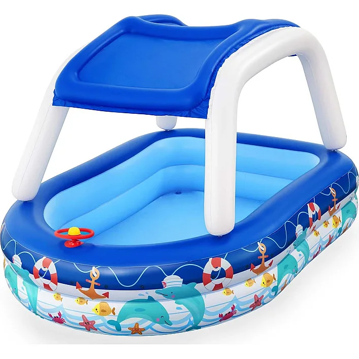 Бассейн надувной детский Bestway 54370 213x155x132 см