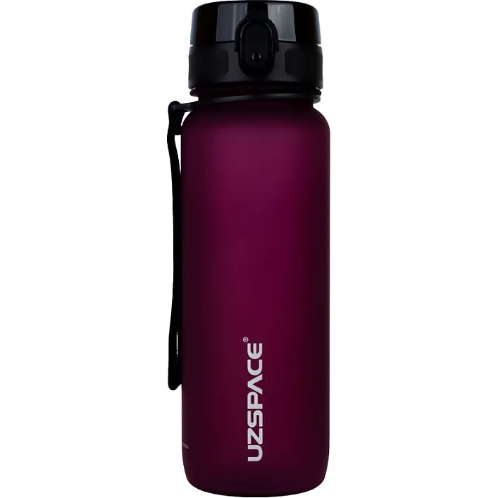 Бутылка для воды UZSPACE 3053(Burgundy) 800 мл, бордовая
