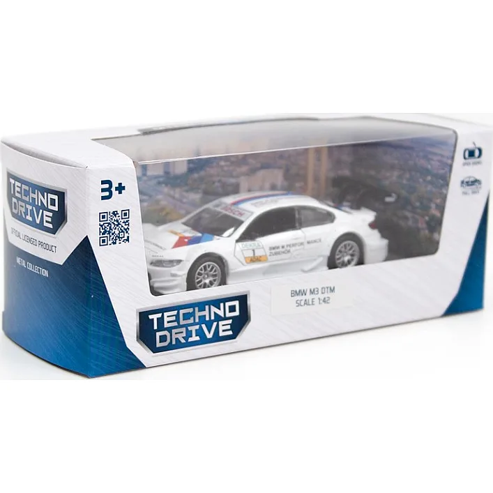 Автомодель – BMW M3 DTM (белый) 250256 в коробке TechnoDrive (Маш0256)