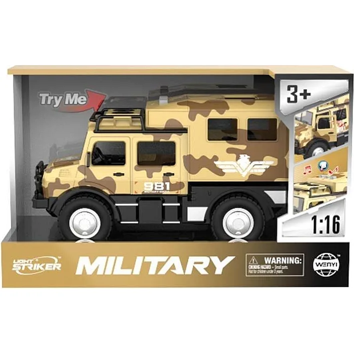 Машина WY 981 B(24) инерция, подсветка, звуки, на батарейках, масштаб 1:16, длина 23 см, в коробке