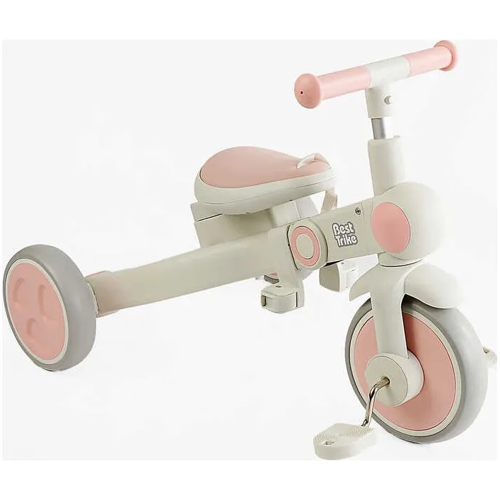 Велосипед-трансформер 3-х цв. BS-12-303 Best Trike (1) материал рамы нейлон, переднее колесо EVA 10”, задние колеса EVA 8”, родительская ручка, в коробке