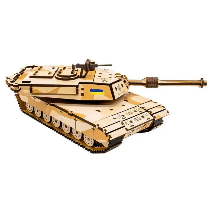 Дерев'яний 3D конструктор "Абрамс" Puz-00939, 187 деталей