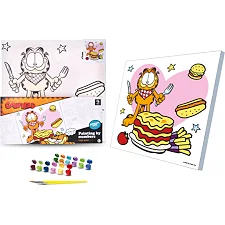 Набор для росписи по номерам QB913-006 "Гарфилд: Настроение вкуса" 30х30 см qbee (Нас1241)