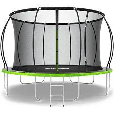 Батут Zipro Jump Pro Premium с внутренней сеткой 12 футов 374 см черно-зеленый