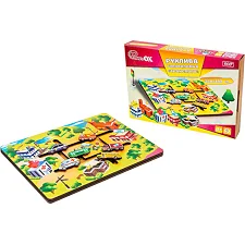 Подвижная головоломка "Транспорт" Puz-27800 г. 28*19.9 см. в коробке р. 31.5*22.5 см PuzzleOk (Дер9278)