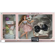 Кукла QJ 096 B (12) высота 30 см, аксессуары, сумочка для девочки, в коробке