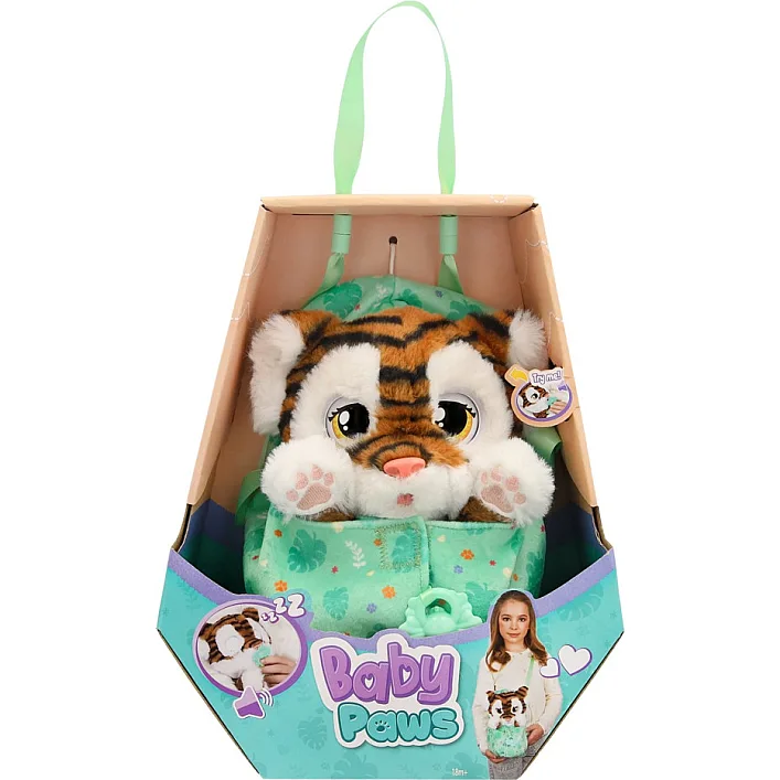 Интерактивная игрушка "Тигренок" Baby Paws 927650M, со звуком
