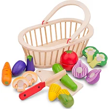 Ігровий набір New Classic Toys "Кошик з овочами"