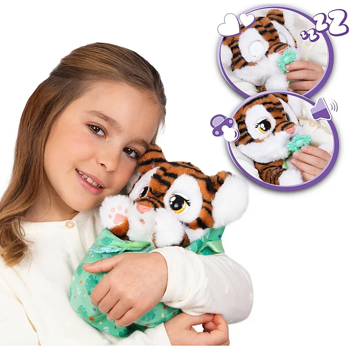 Интерактивная игрушка "Тигренок" Baby Paws 927650M, со звуком