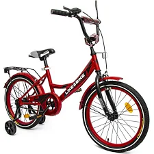 Велосипед детский 2-х колесный 18'' 211801 (RL7T) Like2bike Sky, бордовый, рама сталь, со звонком