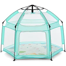 Дитячий манеж MR 1512 Dusty Green 146×127×110 см