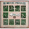 Набор головоломок Metall Puzzles green Eureka 3D Puzzle 473357, 10 головоломок