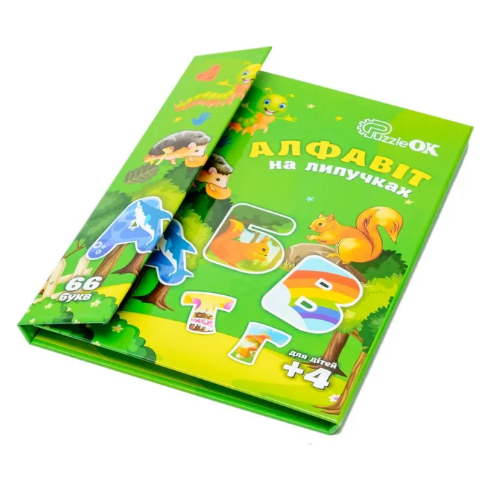 Алфавит на липучках Puz-26919 р.30*22*2см PuzzleOk (Дер2687)