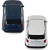 Автомодель - Ford Explorer 2023 (перламутрово-белый, голубой металлик)