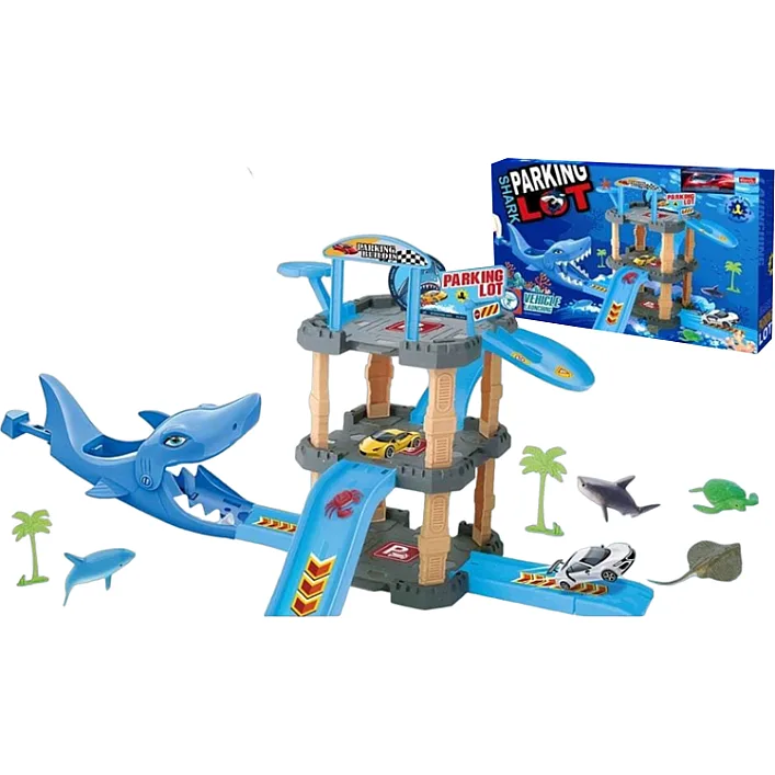Паркинг "Shark" с запуском в коробке 8858 г.39*6,8*25см (Нас9488)
