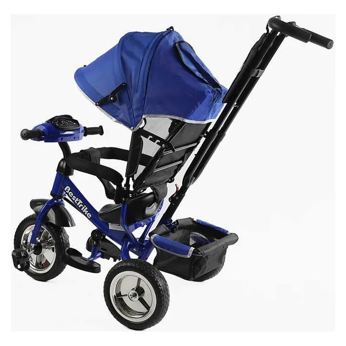 Велосипед 3-х колесный 68-640 Best Trike (1) КОЛЕСО ПЕНА, d=25см переднее, d=20см задние, фара музыкальная, USB, Bluetooth, в коробке
