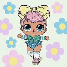 Набір для розпису по номерах для дітей "L.O.L. Surprise! Spring Bling Dawn" 40х40 см IDEYKA (Нас6362)