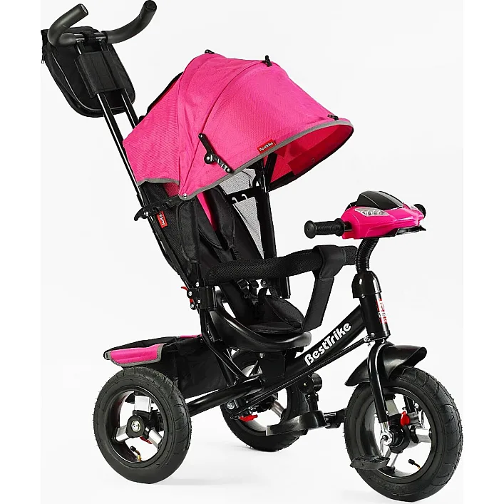 Велосипед 3390 - 33-908 Best Trike (1) НАДУВНЫЕ КОЛЕСА d=29см. переднее, d=26см. задний, ФАРА С USB, пульт