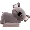 Детская мягкая игрушка "Коала" L1129(Grey) игрушка с пледом, размер 50 см