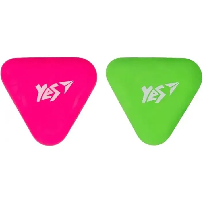 Резинка в форме треугольника YES "Triangle" 2 цв./уп. 560596 (Кнц1784)