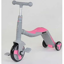 Самокат 3в1 JT 90601 (1) Best Scooter, самокат-велобег-велосипед, свет, 8 мелодий, колёса PU, переднее колесо d=20см, задние d=11см
