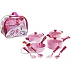 Набор посуды "Cooking Set" 9предметов розовый 1726 Юника (Дев1726)