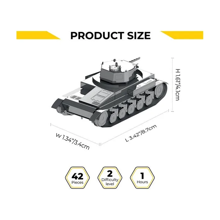 Колекційна модель-конструктор Metal Time Танк Pz.Kpfw. II (MT060)