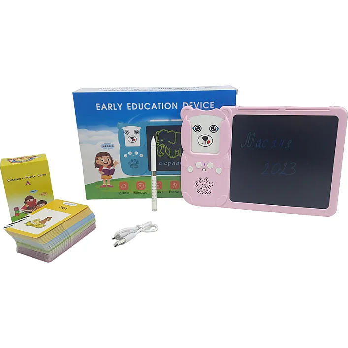 Планшет для рисования LCD Writing Tablet + озвученная алфавит Монтессори 112 карт Y5-1AB р.26*19*5см (Нас5155)